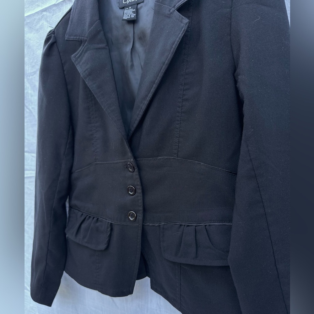 Y2K Chelsey Black Tailored Blazer Jacket
